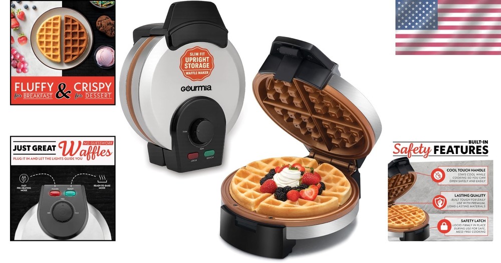Stainless Steel Belgian Waffle Maker