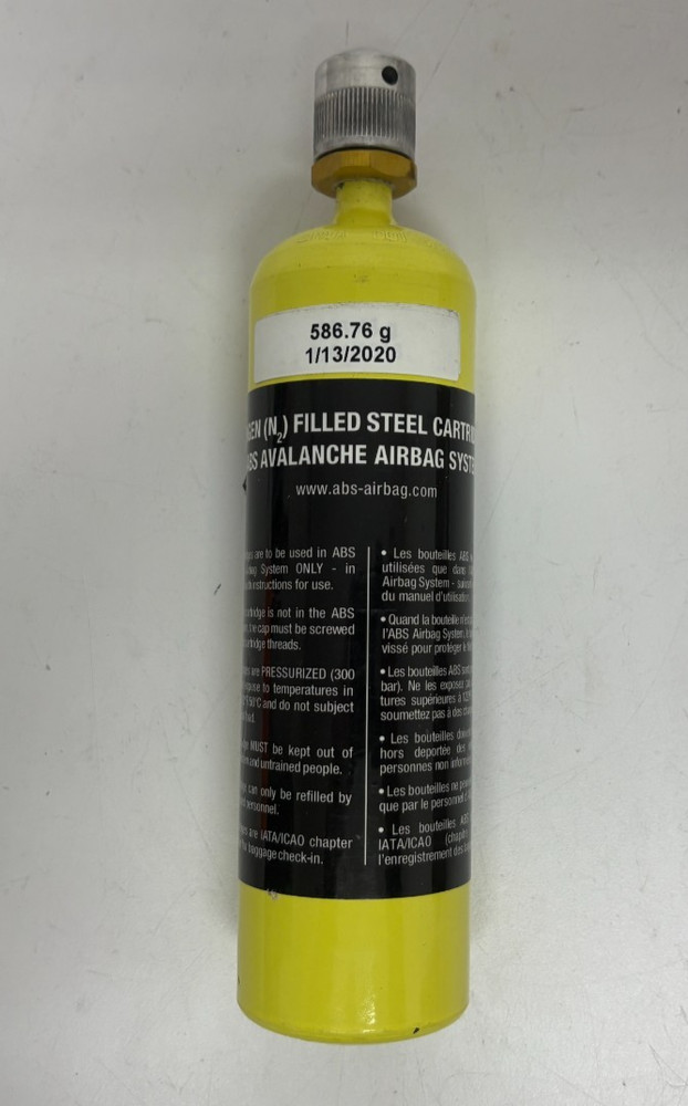 ABS Avalanche Airbag Activation Unit Nitrogen Cyclinder + Pull Handle NEW
