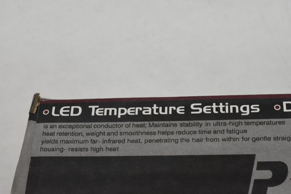 Nano Titanium Plate LED Temperature Settings Digital Ionic Straightener 1-1/4"