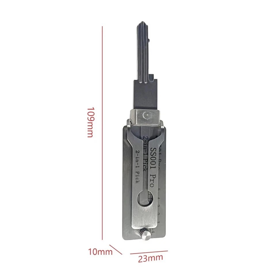 Hook And Pickup Tool Kit 2 In 1 Portable Lock Picking Set Ergonomic Set Handle*