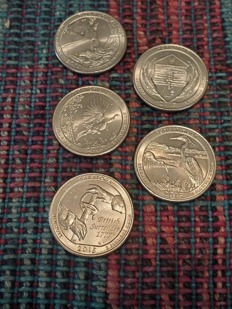 2015-D ATB YEAR SET QUARTERS 5 UNC COINS