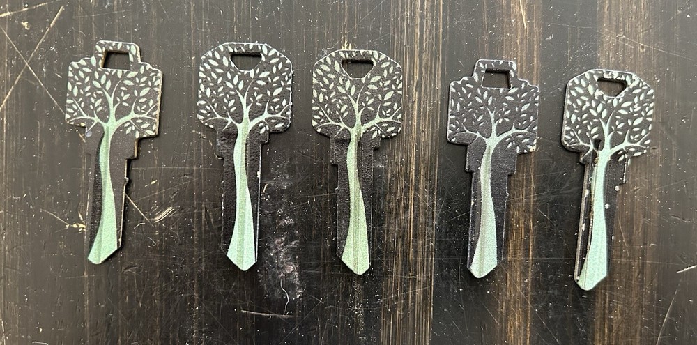 Tree Blank Key Lot Of 5