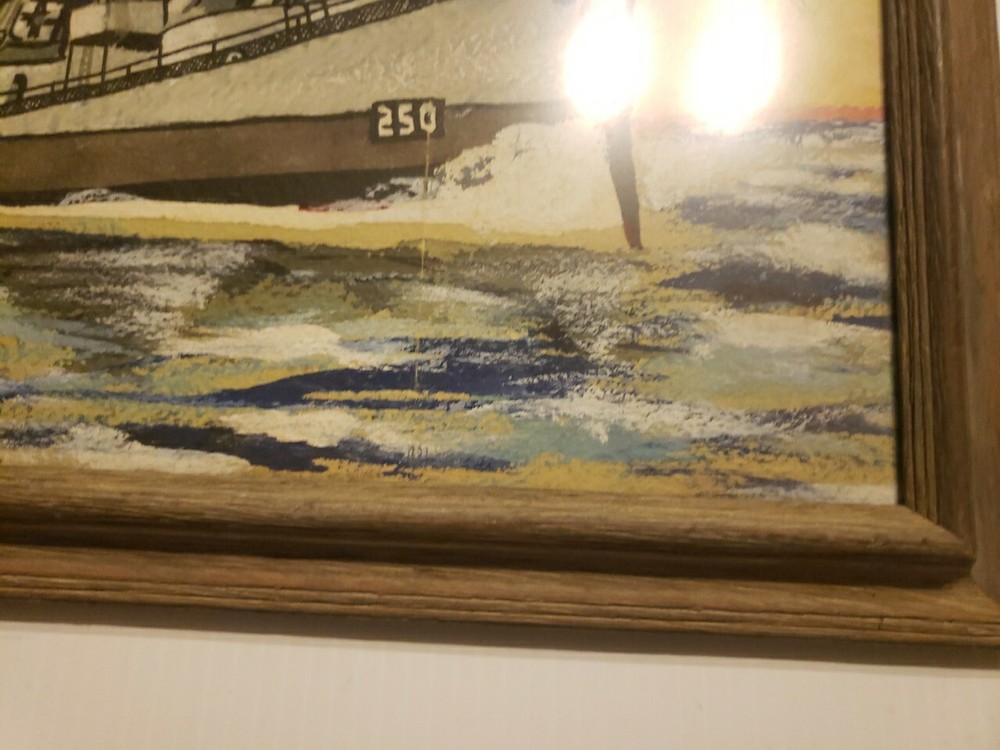 USS Hurst DE 250 Framed Art