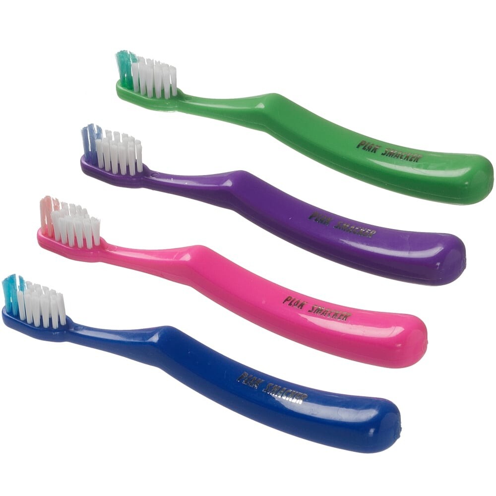 Plak Smacker Lil’ Grip Kids Toothbrushes (4 count)