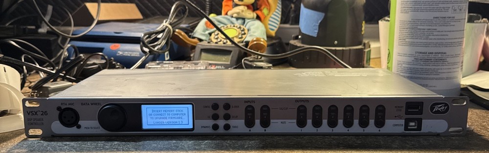 Peavey VSX 26 DSP SPEAKER CONTROLLER *Read*