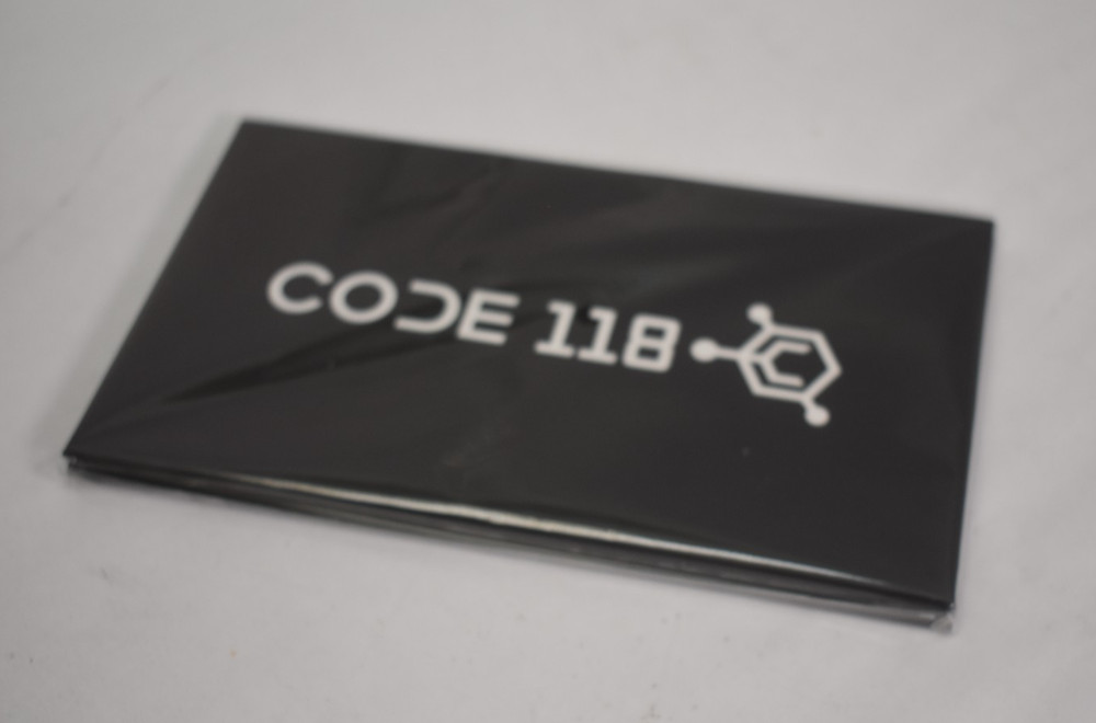 Code 118 Wallet Tracker Card Slim Wallet Black Card Insert for Apple