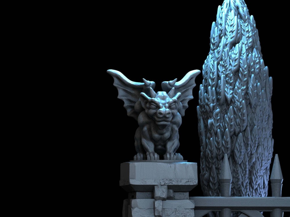 Adrian-3DP4U - Lychgate - 28mm