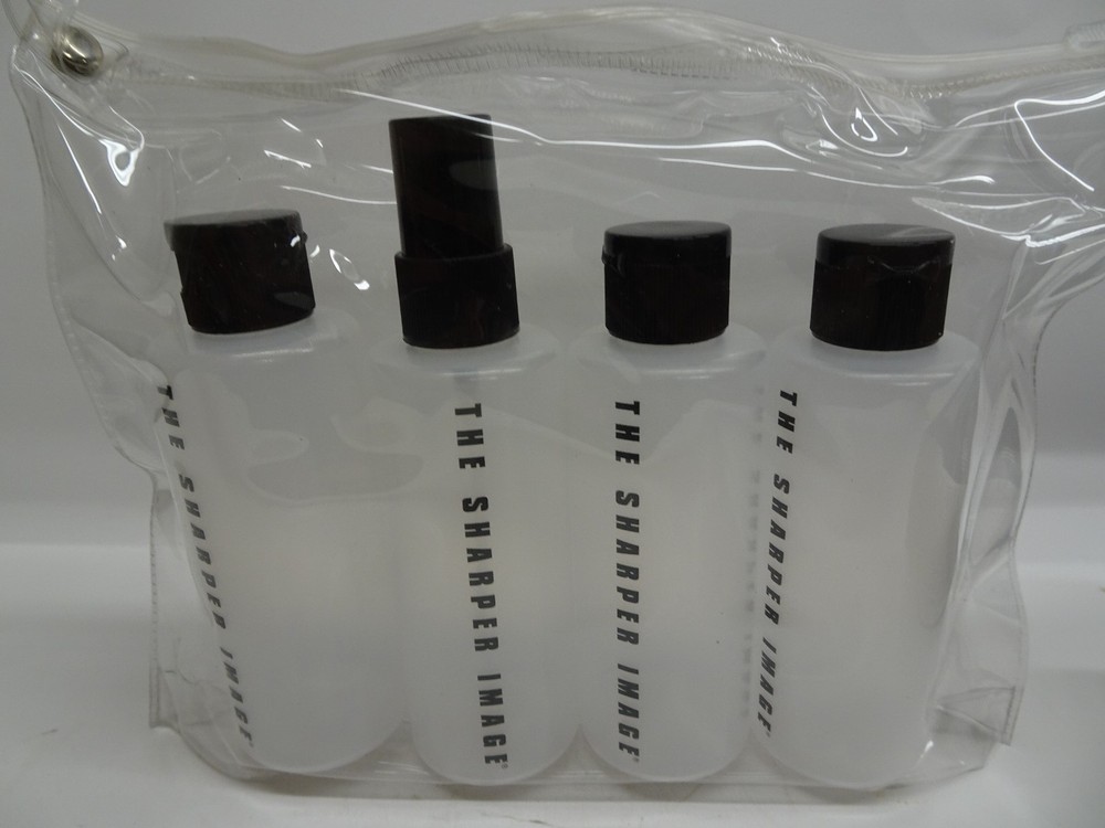 The Sharper Image 5 Piece Travel Bottle Set New
