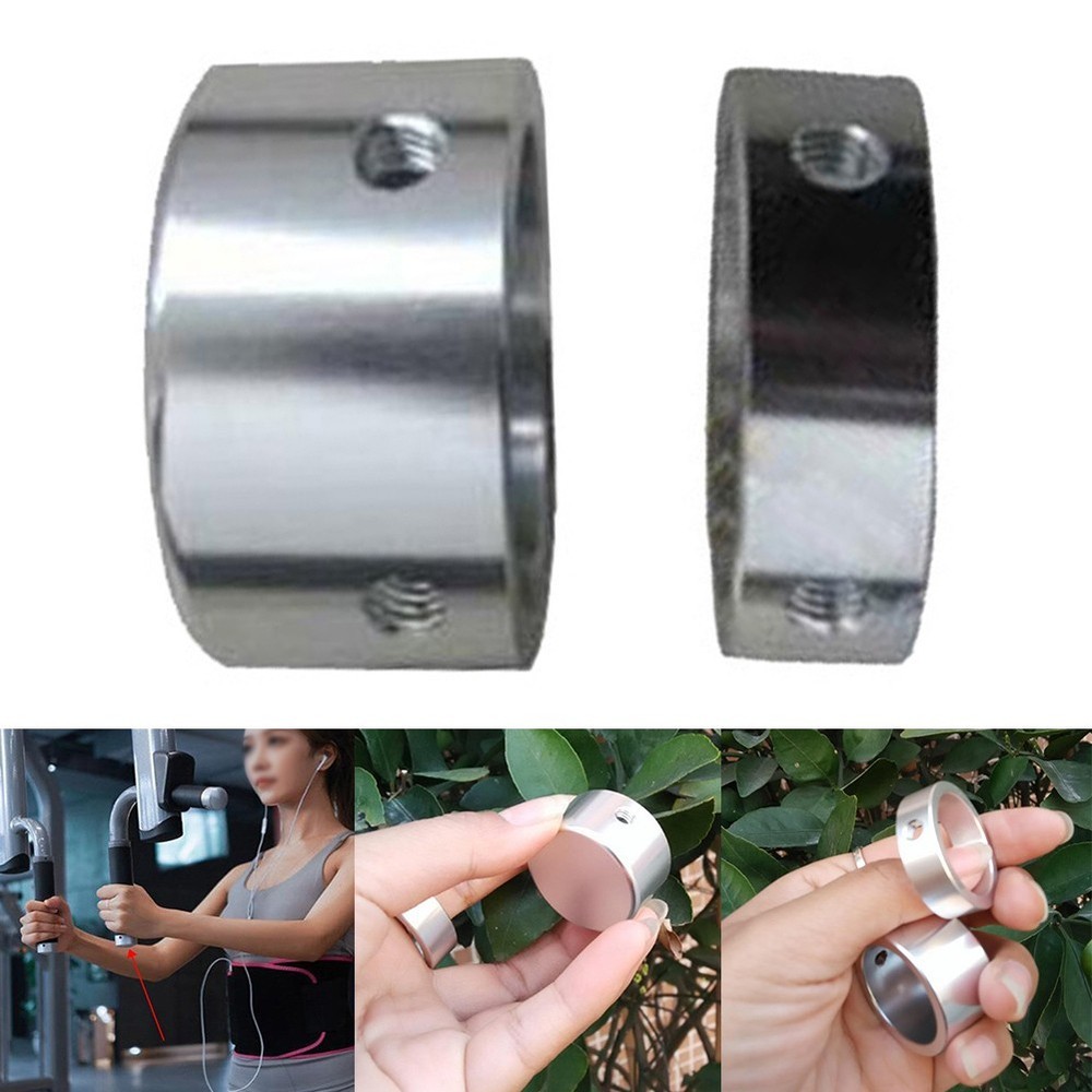 Gym Equipment Handle End Cap Plate Loaded Machine Accessory Silver Color