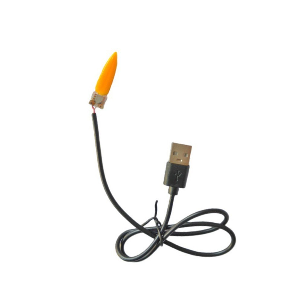 USB 5V LED flicker candle flame lamp compact circuit board module for decor