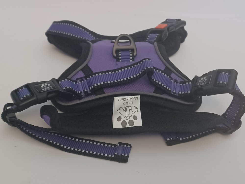 Dog Harness No-Pull, Control Handle, Padded Size Small Purple