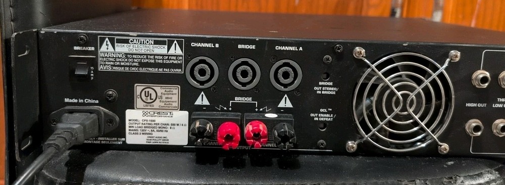 Crest Performance CPX 1500 Power Amplifier works great!