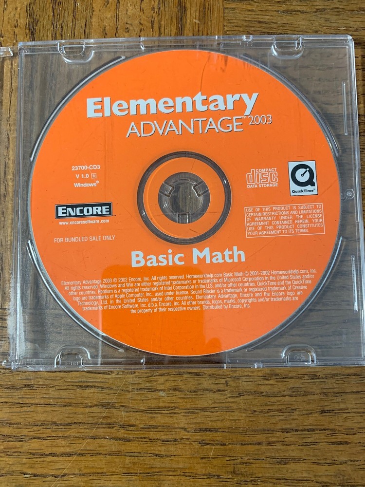 Elementary Advantage Math Computer Software