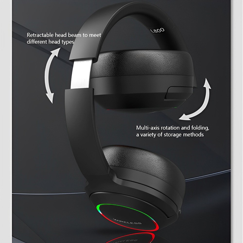 Wireless Bluetooth Headphones with Microphone Black For Galaxy Note 10 / 10 Plus