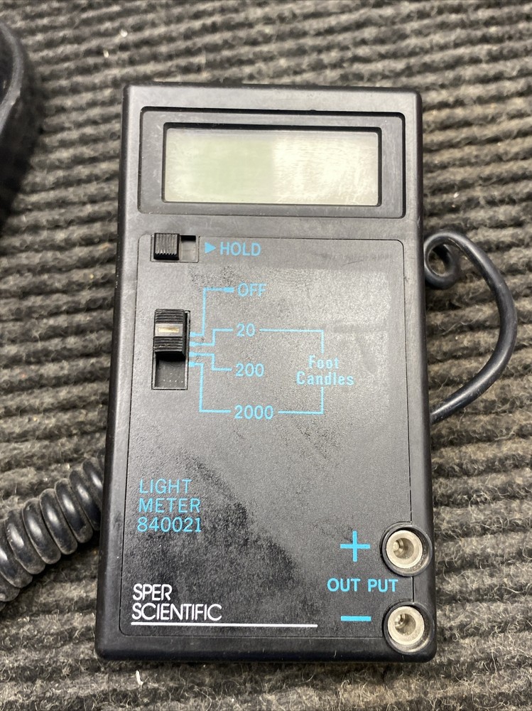 Used SPER SCIENTIFIC Light Meter 840021, No Batteries
