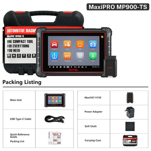 Autel MaxiPRO MP900-TS MP900TS Full TPMS Reset Programming Scanner ECU Coding