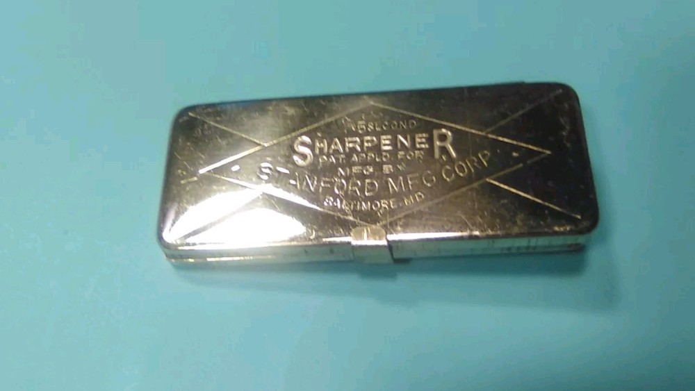 Stanford Double Edge Razor 5 Second Sharpener, Box, Paper Directions, Excellent