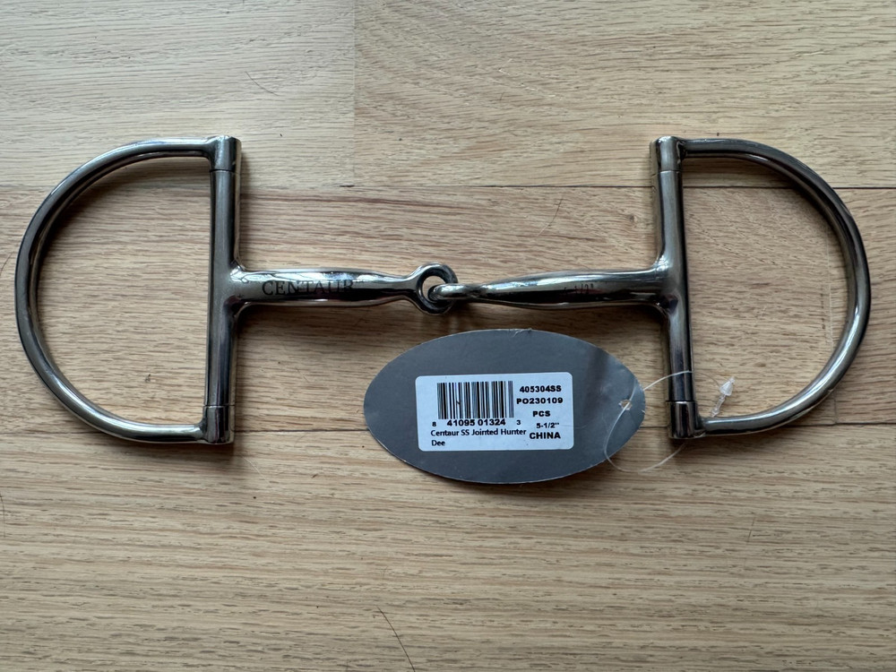 NEW Centaur Hunter Dee Ring Snaffle Bit 5.5"