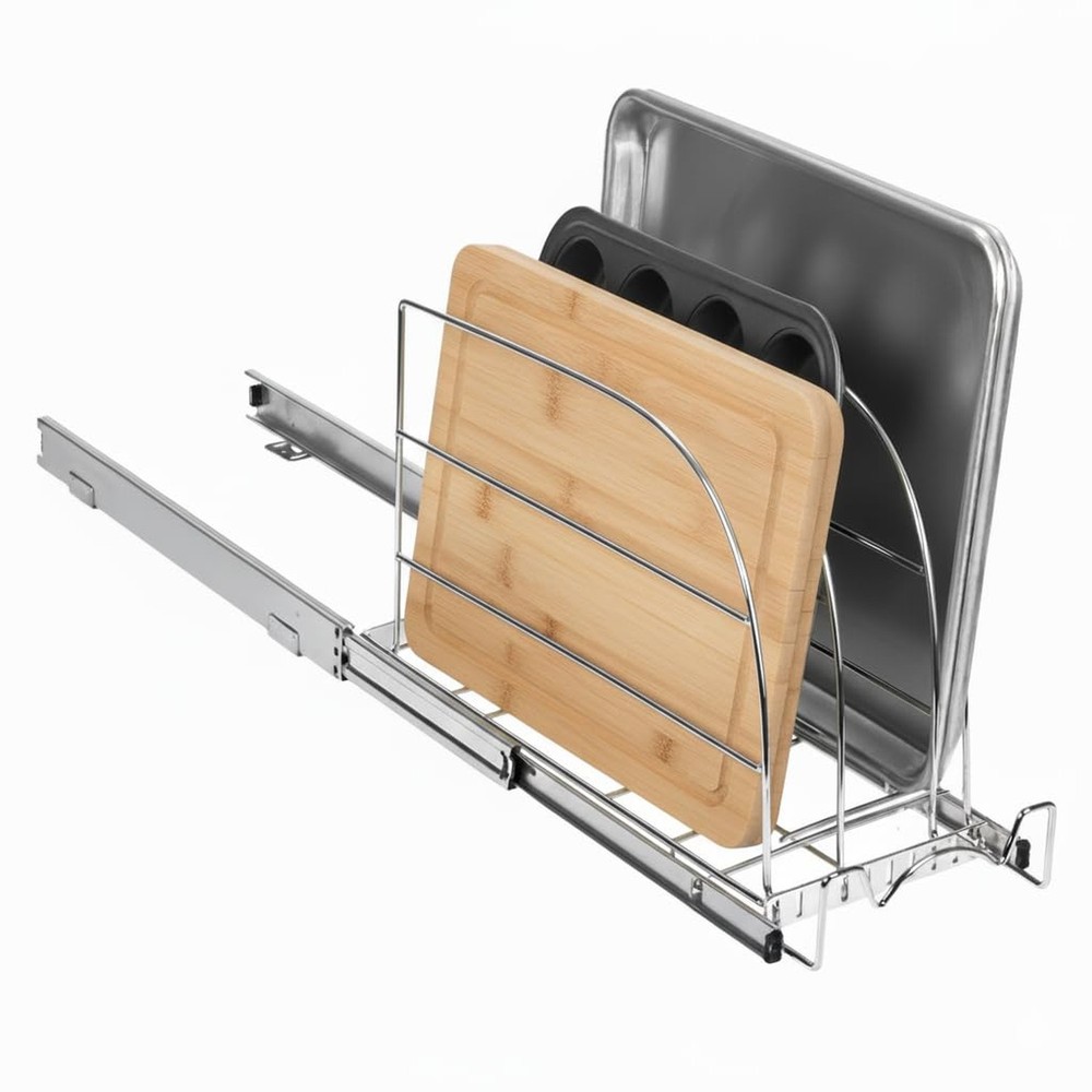 HOLDN’ STORAGE Pull Out Organizer for Bakeware, Cutting Board and Trays, A