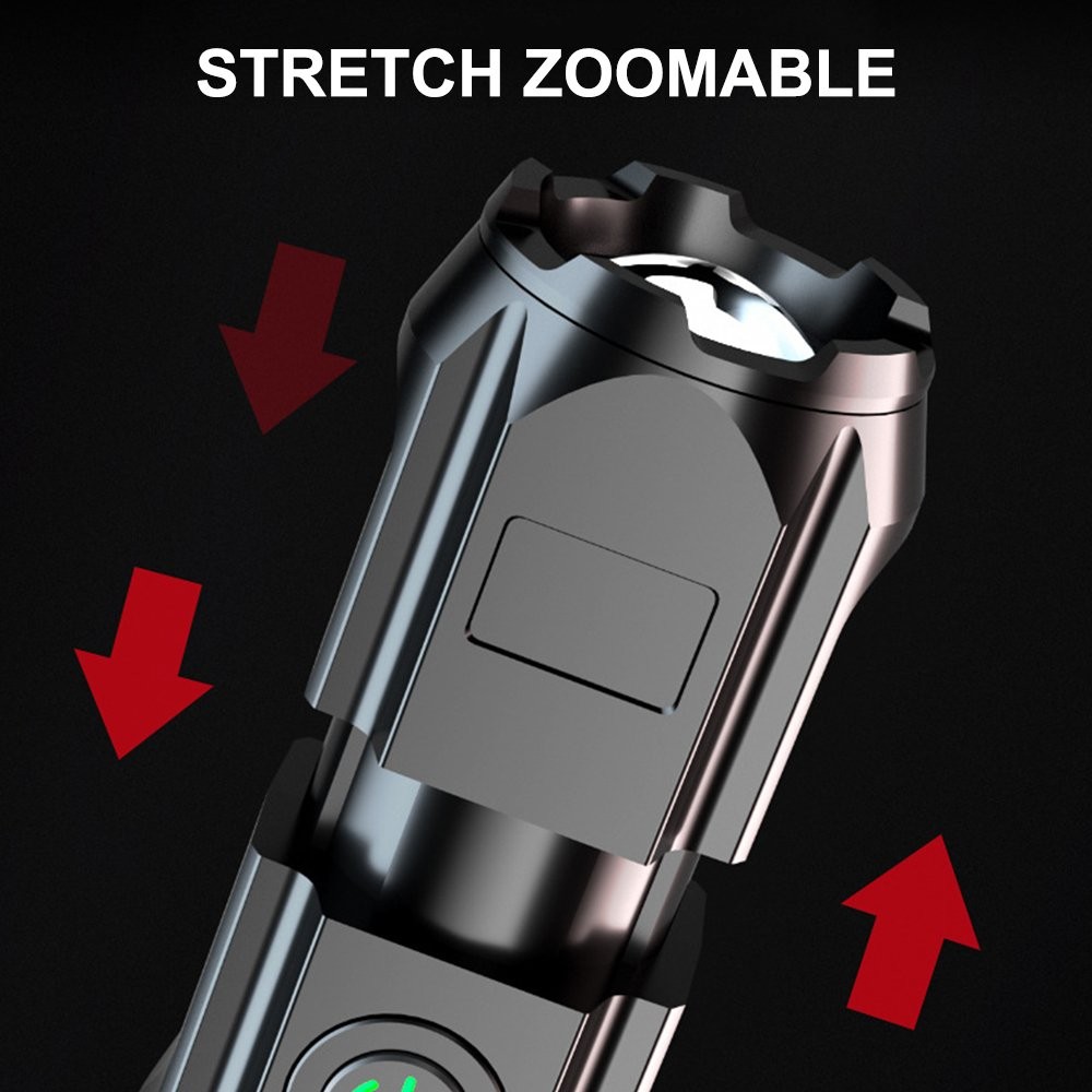 Flashlight Powerful LED 100000 Lumen Torch Camping Light Tool Rechargeable USB