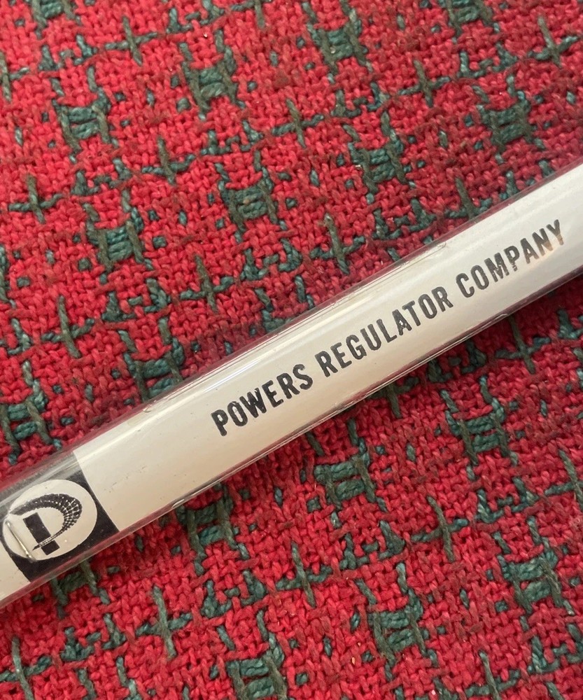 Vintage Advertising Thermometer Powers Regulator Co. Working