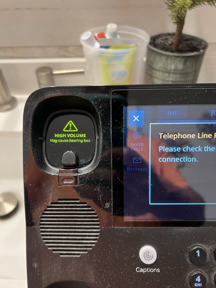 CAPTION CALL SCREEN PHONE 67TB FOR HEARING IMPAIRED CAPTION