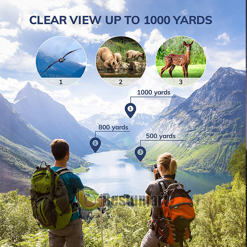 100x180 Autofocus Binoculars Powerful Long Range Fixed Focus Telescope Goggles