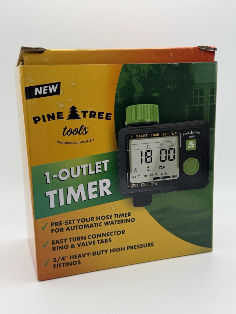 New Pine Tree Tools Hose Timer - Programmable Water Timer for Garden Hose