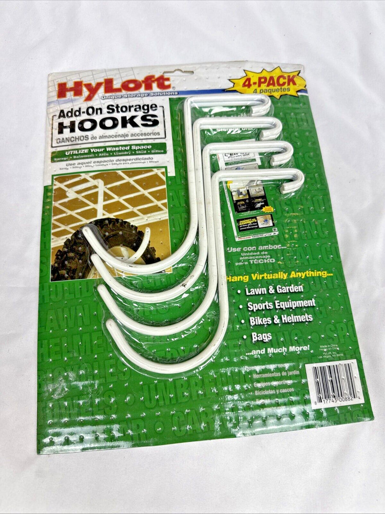 *** HYLOFT ADD-ON STORAGE HOOKS - 4 PACK ***