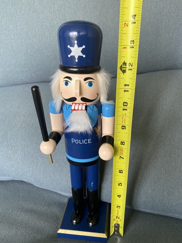 Policeman Wooden 14” Nutcracker