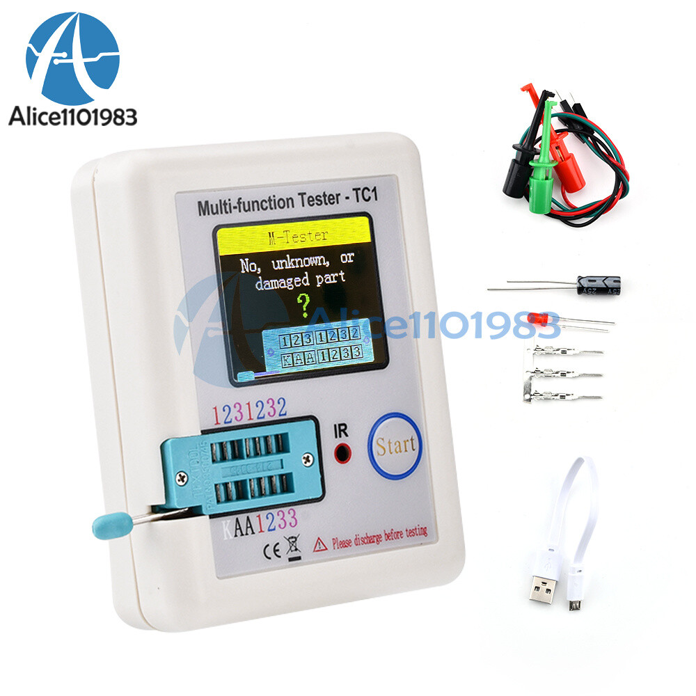1/2/5PCS Transistor Tester TFT Diode Triode Capacitance Meter LCR-T6/TC1 MOSFET