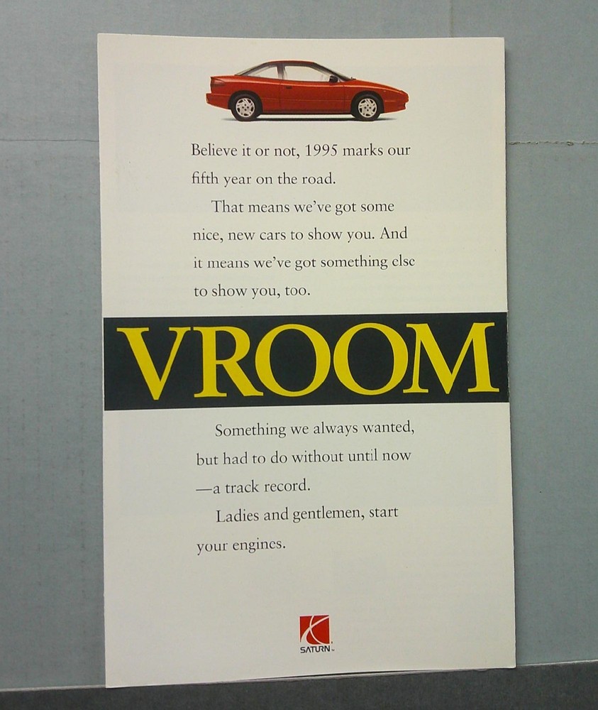 1995 Saturn Sales Folder