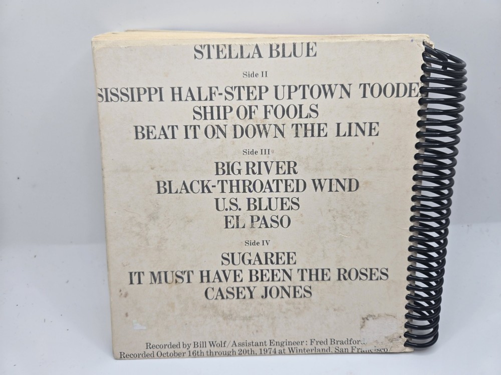 Vintage Grateful Dead Address Book