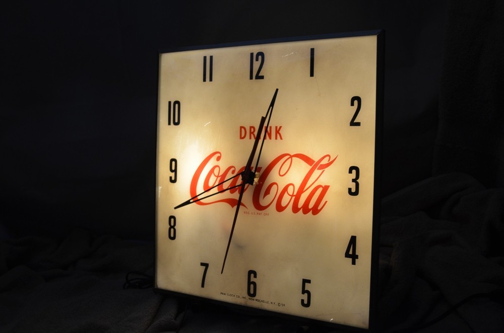 Coca Cola, Pam Clock Company, 1959