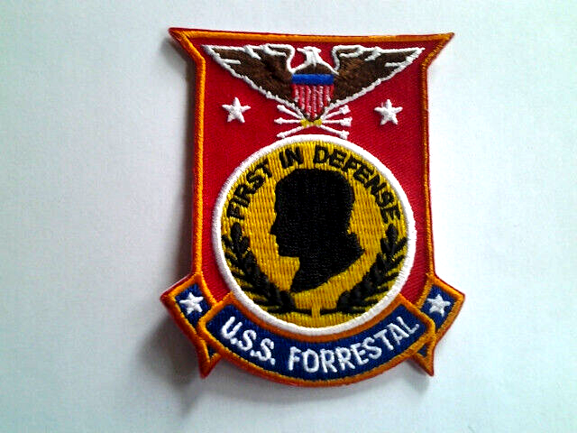 USS FORRESTAL (3-3/8") US NAVY Military Patch PM5965 EE