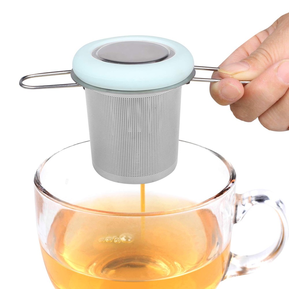 Tea Infuser Stainless Steel Tea Strainer Folding Handle Tea Filter Extra Fine Me