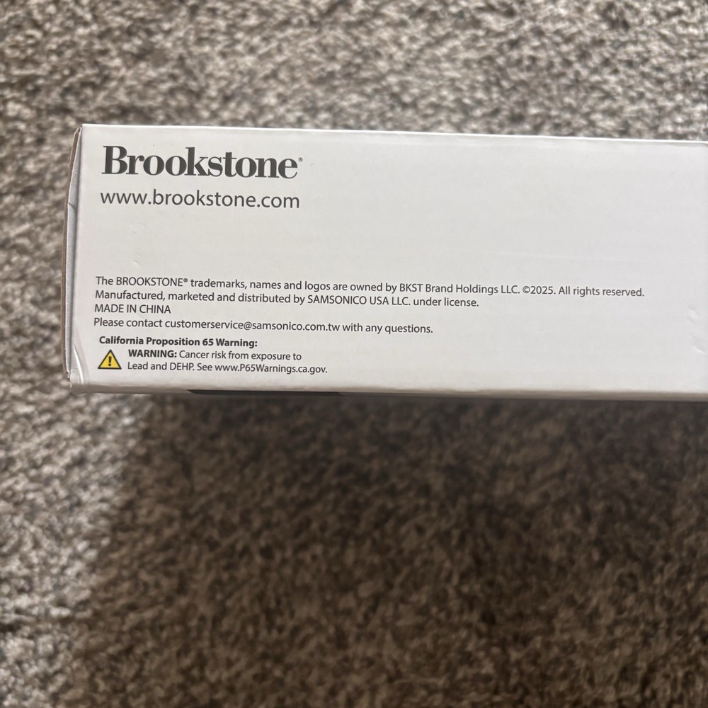 Brookstone Heated Electric Windshield Scraper With LED Light Melts Ice NIB