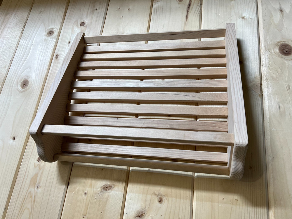 Hemlock Sauna Headrest | Wooden Sauna Pillow | Ergonomic Neck Support Solid Wood