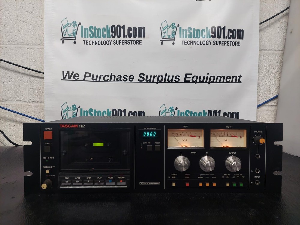 Tascam 112 Mountable Studio Cassette Deck Tape Recorder