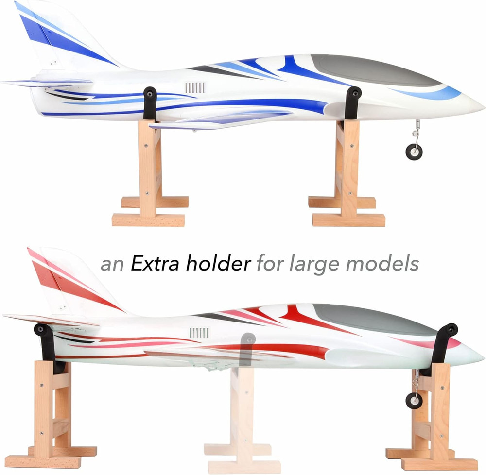 Stand for Model Airplanes RC Plane Display Adjustable (2 Holders)