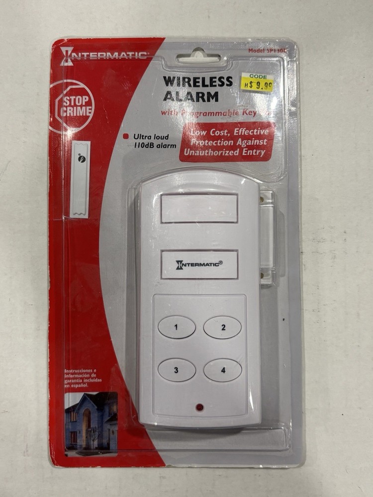 Intermatic Home Security Programmable Wireless Door And Window Alarm White 2