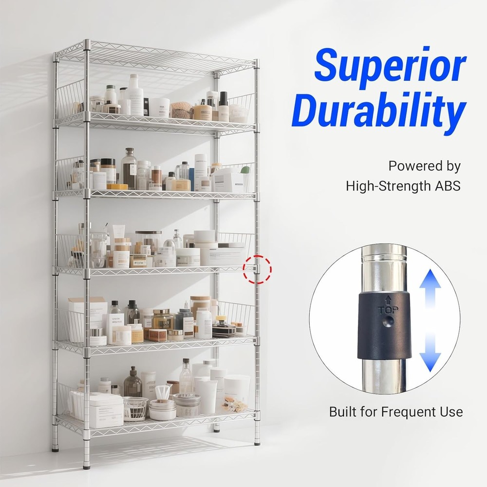 Universal 8-Pack Shelf Clips for 1-Inch Posts - Easy Installation & Reliability
