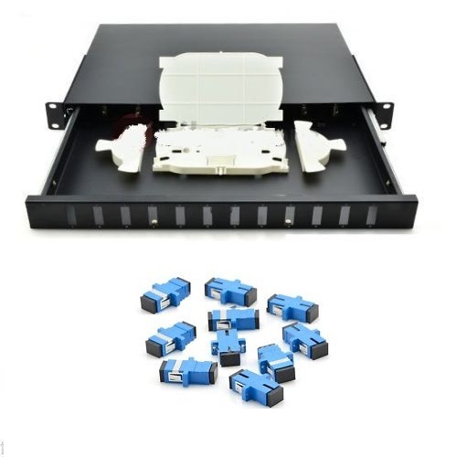Fiber Optic Patch Panel,12 Port Rackmount, SC SIMPLEX  - 52001