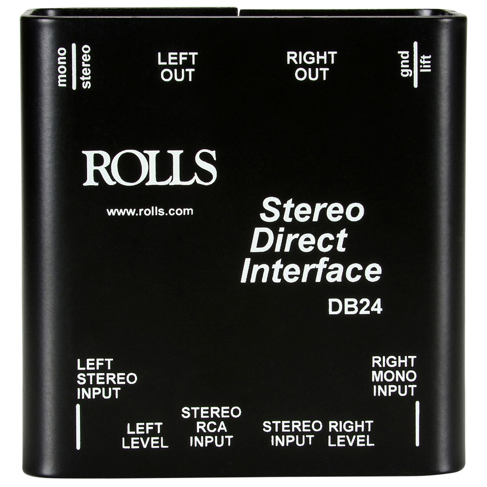 Rolls DB24 Stereo Direct Interface Balanced/Unbalanced Conve