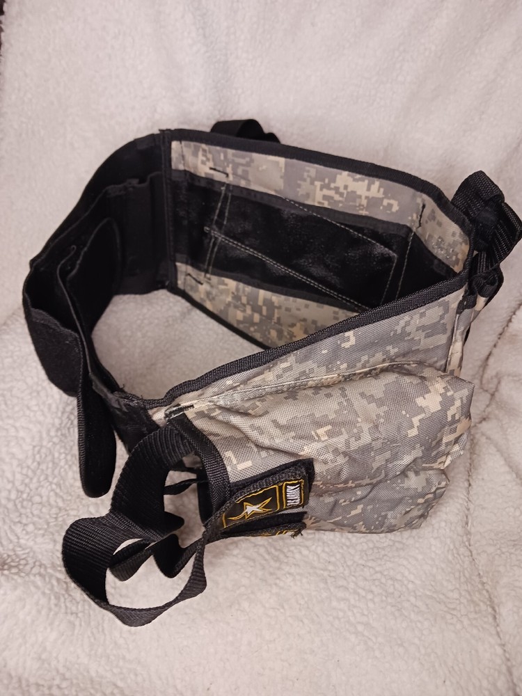 Paintball Ammo Pack Utility Belt 5 Compartment Digital Camo Army Adjustable
