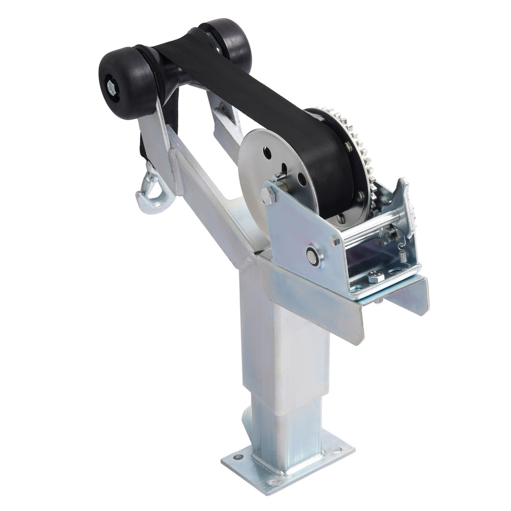 1400lbs Adjustable Winch Post Winch Stand W/ Roller Winch For Boat or Trailer