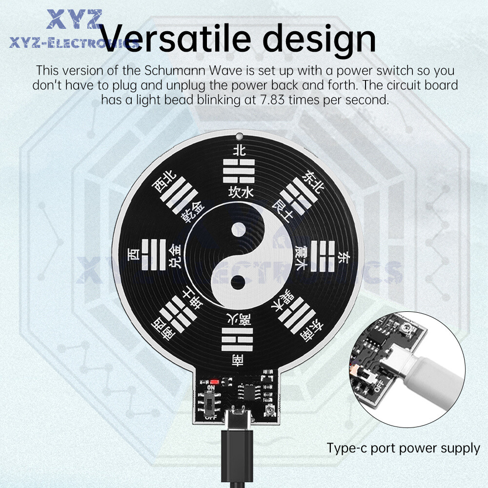 7.83Hz Schumann Wave Generator Ultra-Low Frequency Pulse Wave Generator Type-C