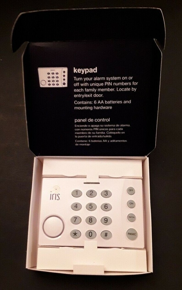 IRIS Model KPD800 White Home Security Wireless Keypad Z-Wave