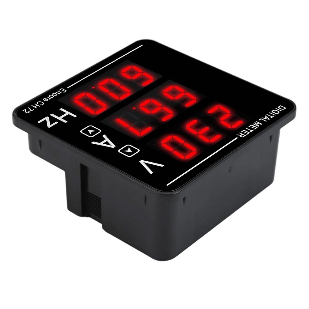 Combination Current Voltage Frequency Meter for Electromechanical Devices