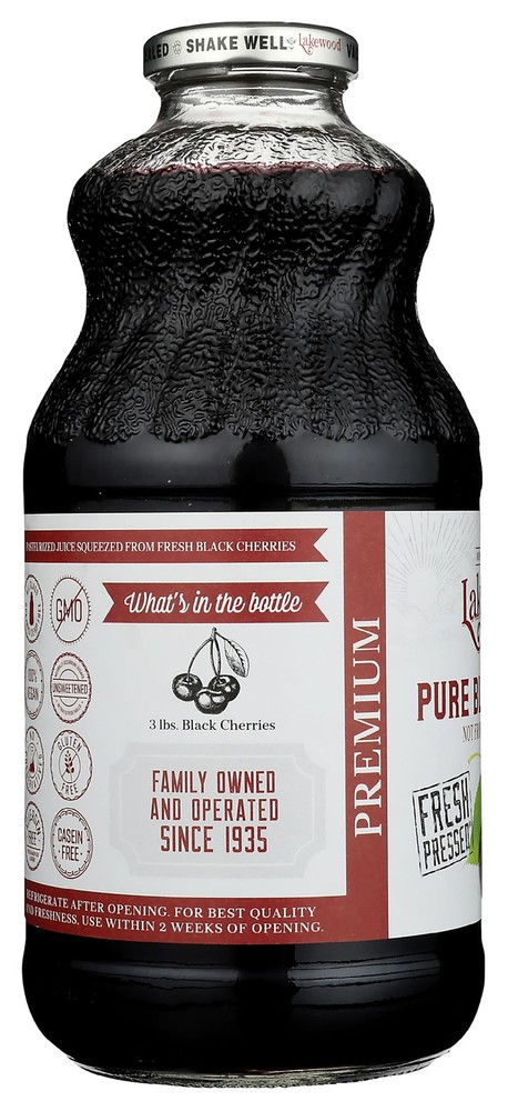 Juice Black Cherry Pure, 32 Fl Oz